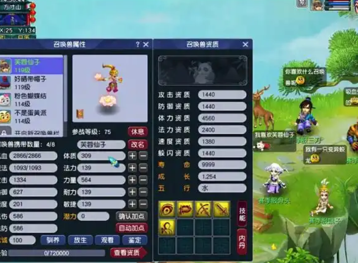 梦幻西游私服战斗场景